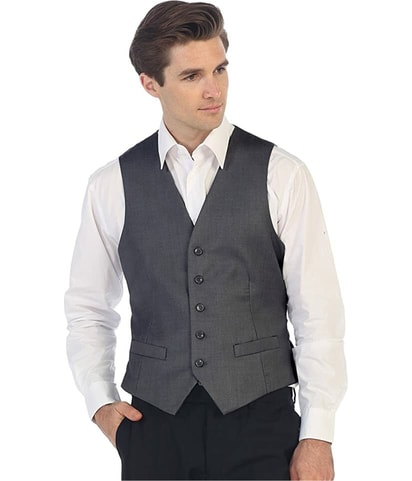Solid Five Button Vest