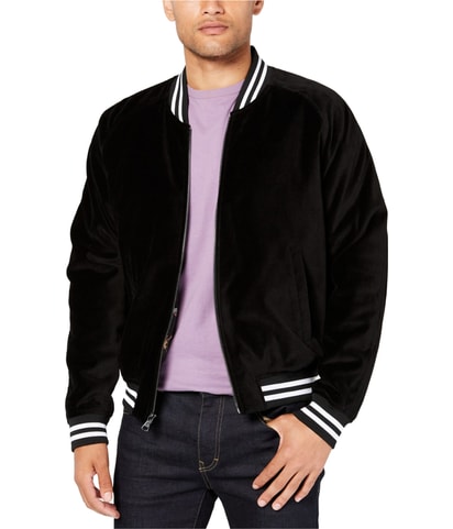 Velvet Embroidered Bomber Jacket