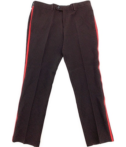 Dot Straight Leg Slacks Dress Pants