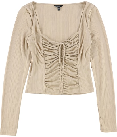 Ruched Crop Top Blouse
