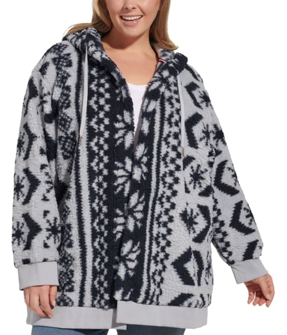 Flyaway Hooded Sherpa Jacket Outerwear