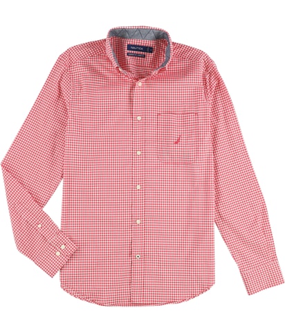 Classic Fit Gingham Style Button Up Shirt