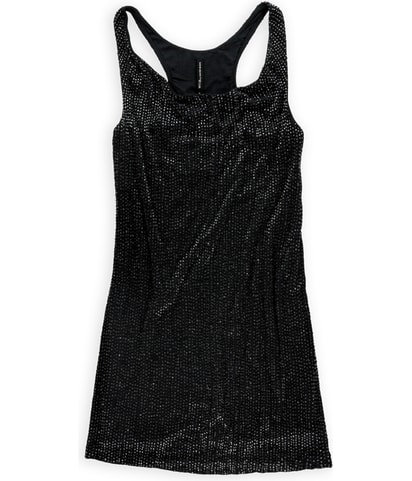 W118 Crystal Beaded Tank Dress