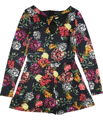 Floral Print Romper Jumpsuit