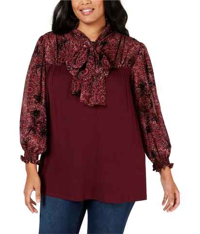 Tie-Neck Shell Blouse