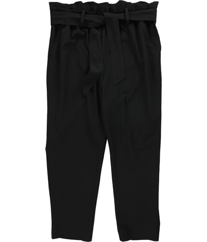 Paperbag-Waist Wide Leg Casual Pants