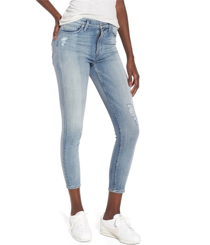 Barbara High Waist Straight Leg Regular Cropped Jeans