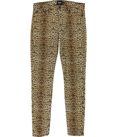 Nico Leopard Tapered Skinny Jeans