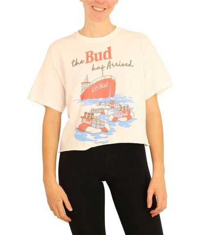 USS Bud Cropped Graphic T-Shirt