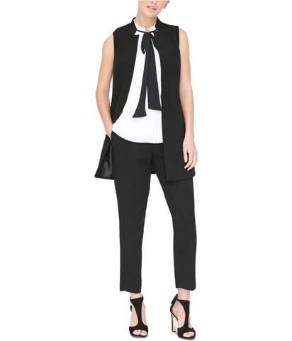 Sleeveless Lapel Vest Blazer Jacket