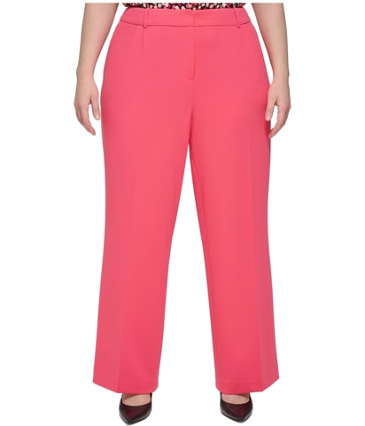 Scuba Crepe Wide Leg Casual Pants