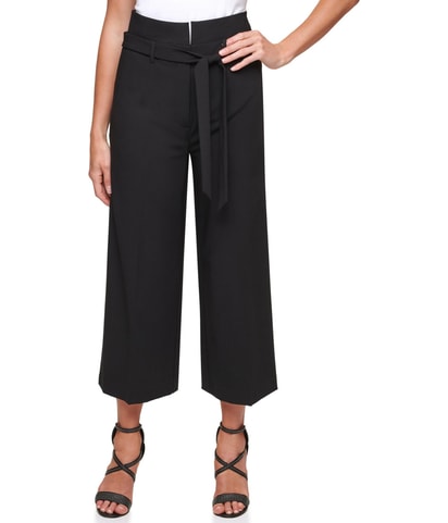 Standard Straight Leg Cropped Casual Pants