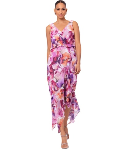 Floral Sleeveless Midi Dress