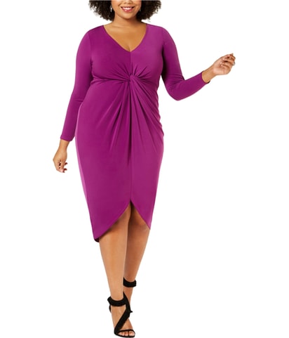 Twist-Front Bodycon Dress
