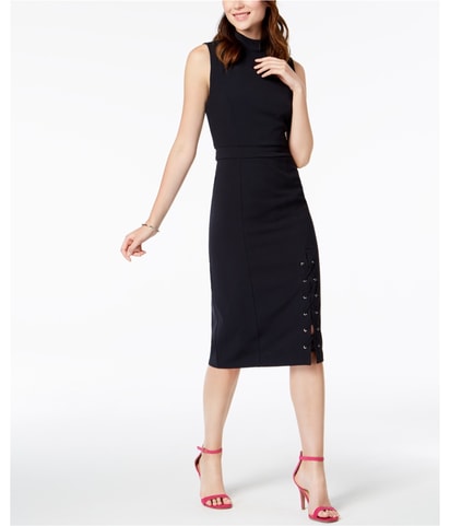Lace-Up Midi Dress