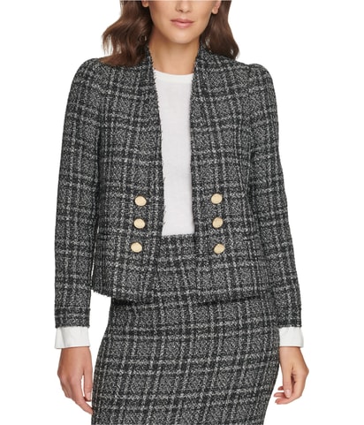 Plaid Six Button Jackets & Blazers