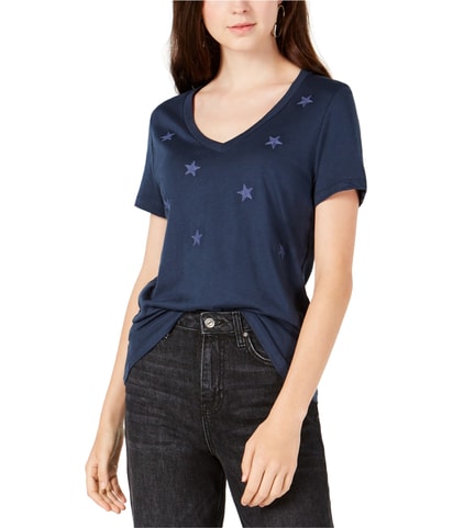 Embroidered Stars Embellished T-Shirt