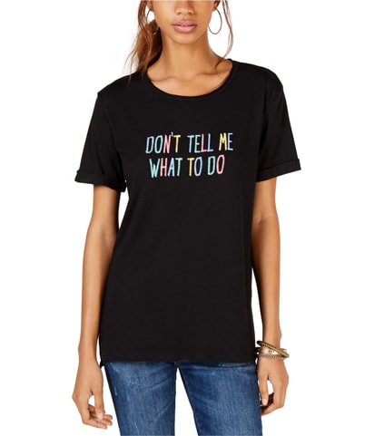 Don't Tell Me What To Do Embellished T-Shirt