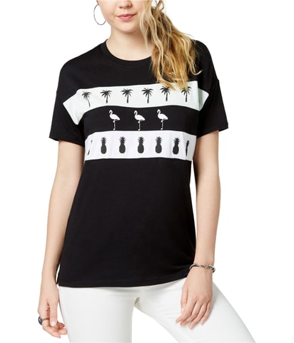 Flamingo Pineapple Palm Graphic T-Shirt