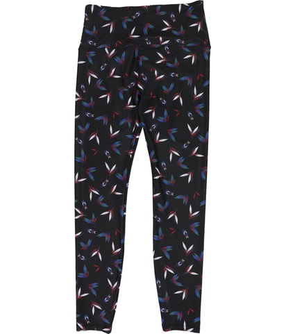 Whirling Leaves Tapered Compression Leggings Athletic Pants