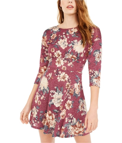 Sparkle Floral Fit & Flare Dress