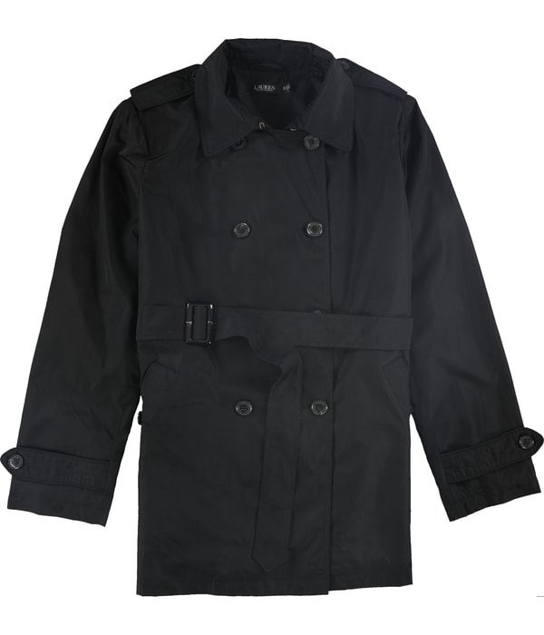 Ralph Lauren Womens Double-Breasted Trench Coat