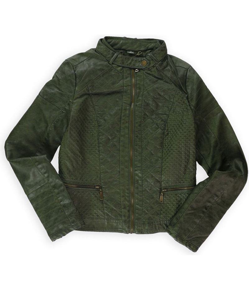 J2 Womens Quilted Dyed Bomber Jacket