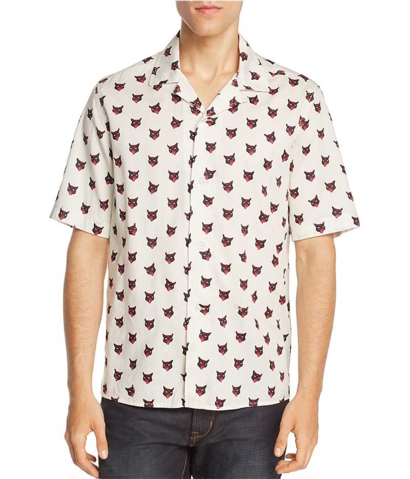 Diesel Mens Wild Cat Button Up Shirt