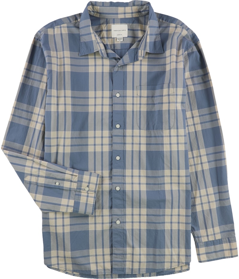American Eagle Mens Classic Button Up Shirt