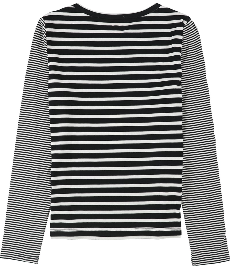 Rebecca Taylor Womens Striped Basic T-Shirt
