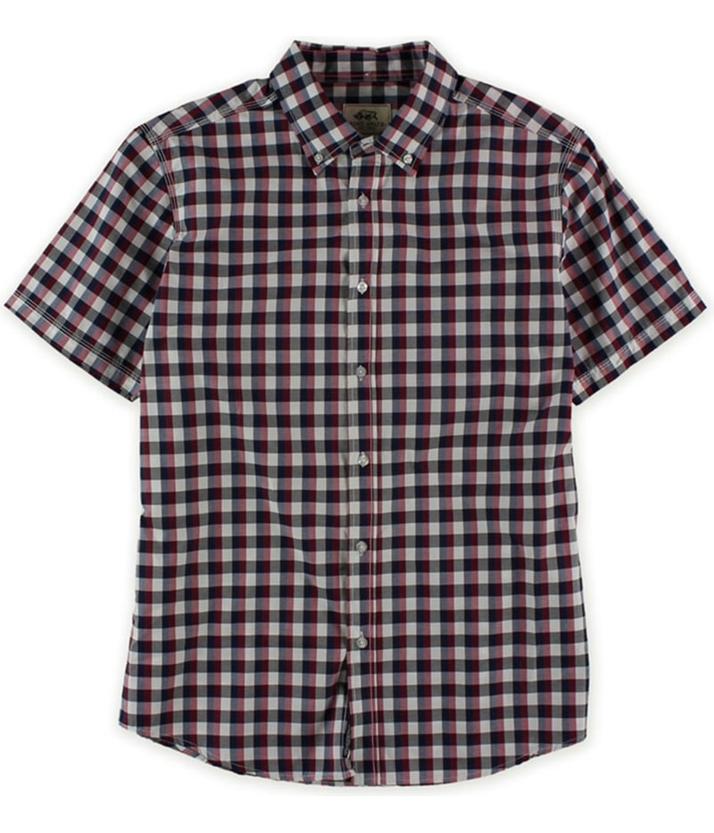 Ecko Unltd. Mens Plaid Ss Button Up Shirt