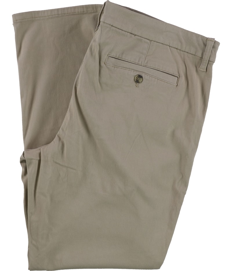 American Eagle Womens Solid Straight Leg Casual Pants