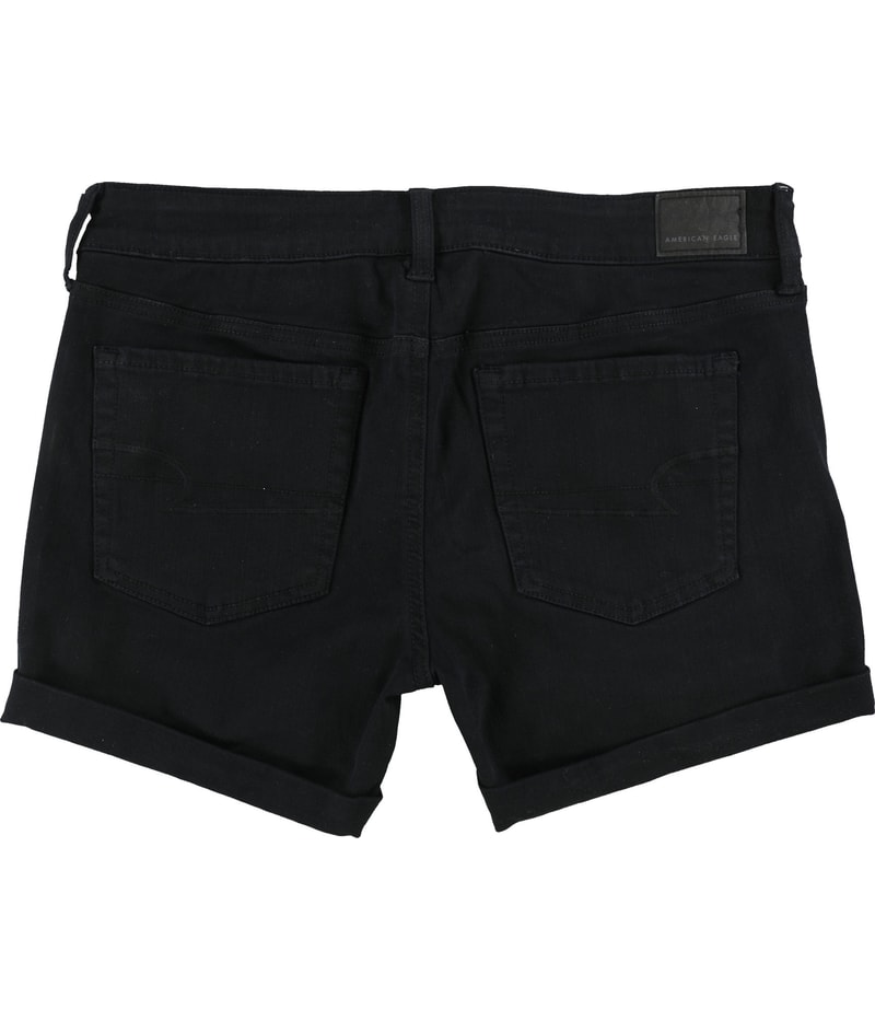 American Eagle Womens Solid Casual Denim Shorts