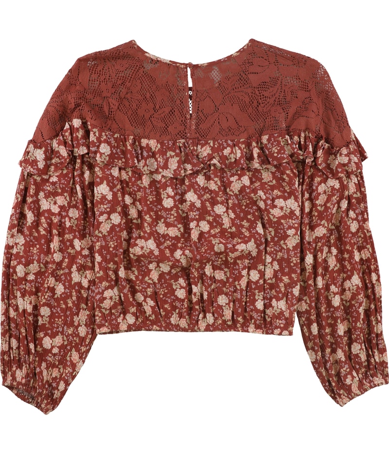 American Eagle Womens Floral Peplum Blouse