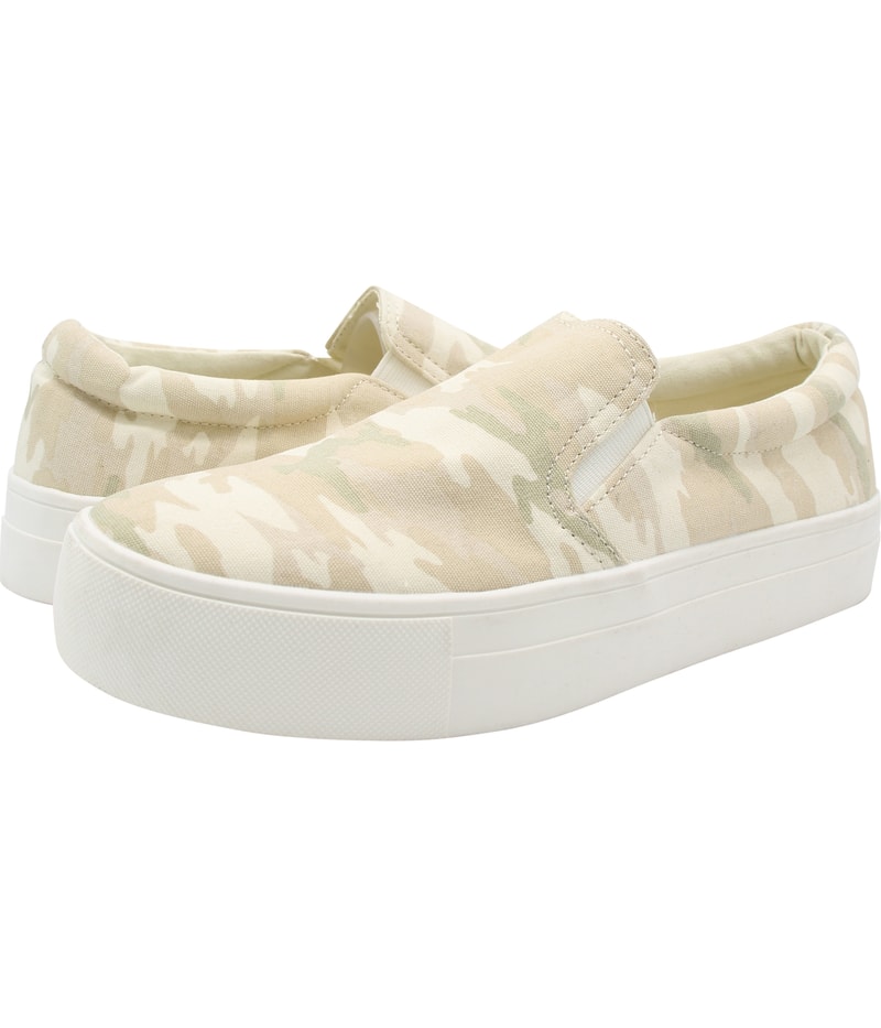 American Eagle Womens Camo Slip On Platform Sneakers