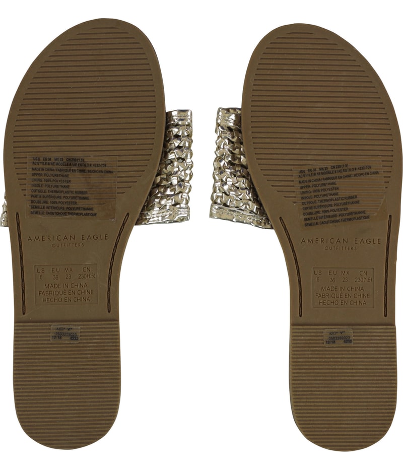 American Eagle Womens Braided Strap Sandals