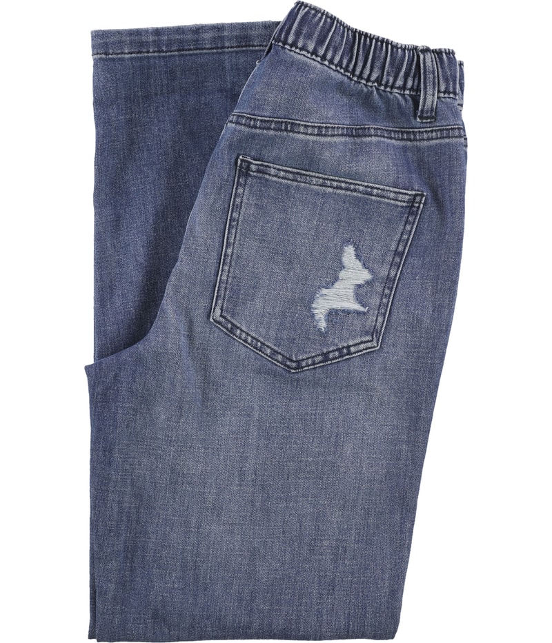 American Eagle Womens Drawstring Waist Straight Leg Loose Jeans