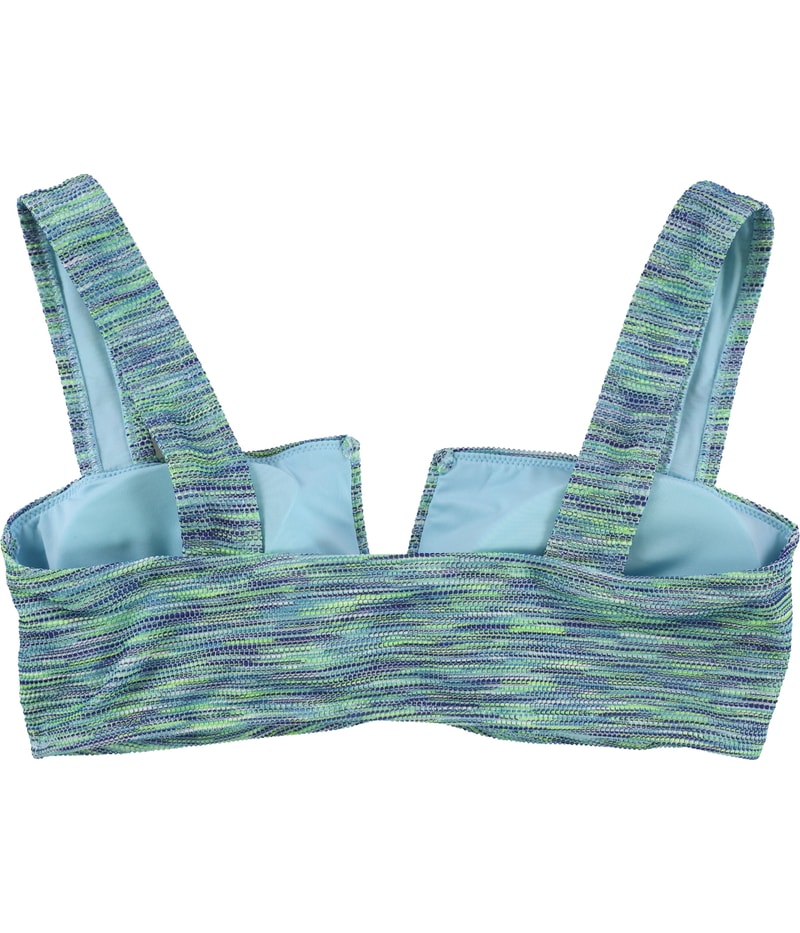 American Eagle Womens 3-Tone Bandeau Swim Top
