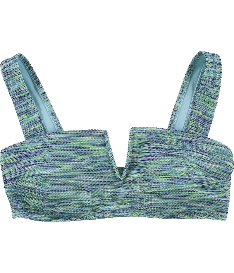 American Eagle Womens 3-Tone Bandeau Swim Top