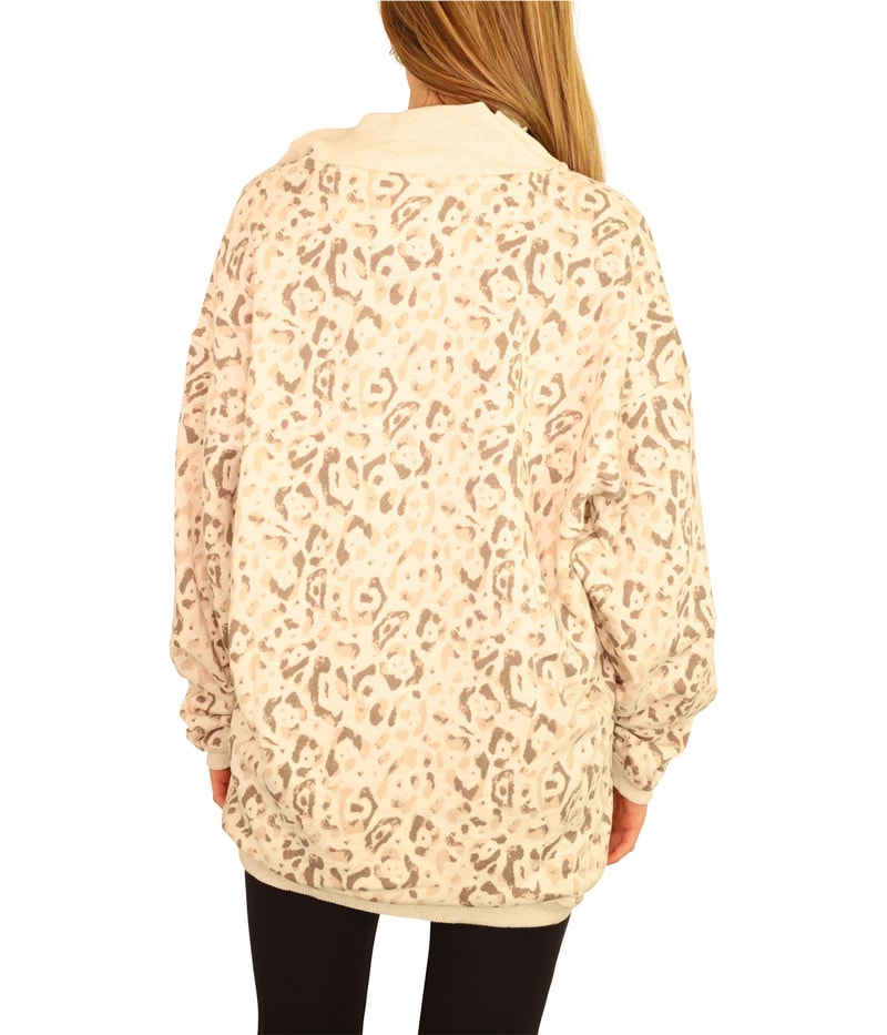 American Eagle Womens Leopard Sweatshirt