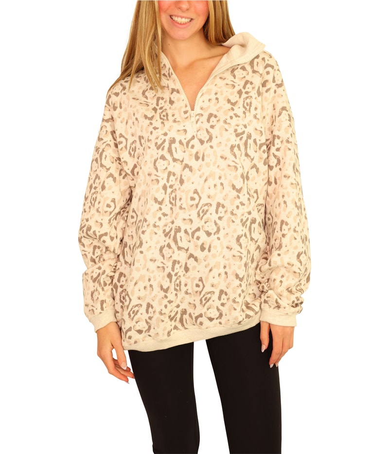 American Eagle Womens Leopard Sweatshirt