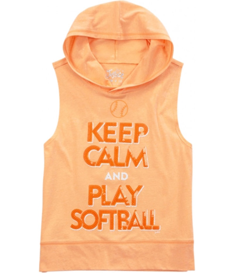 Justice Girls Keep Calm Softball Embellished T-Shirt