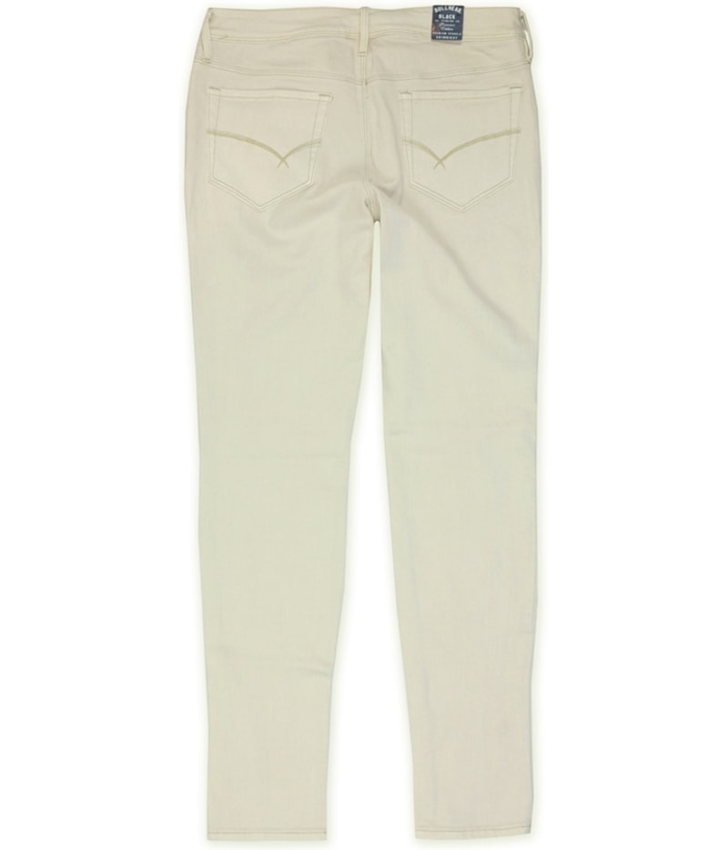 Bullhead Denim Co. Womens Premium Sparkle Skinniest Tapered Skinny Jeans in Beige, image 2 of 2