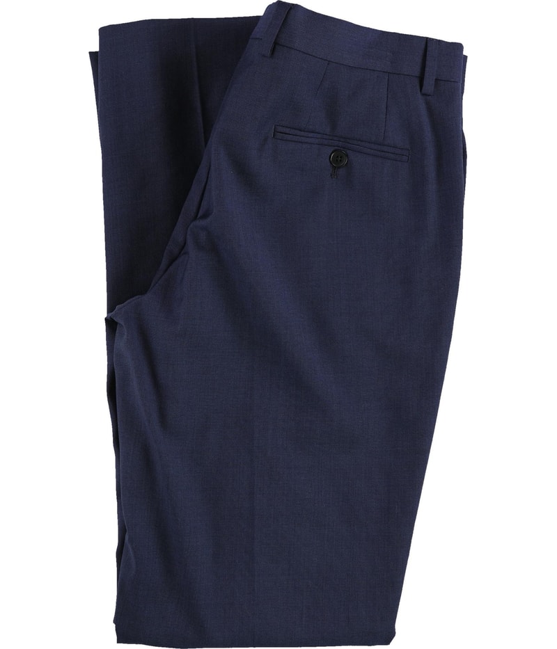 Armani Mens Textured Straight Leg Slacks Dress Pants