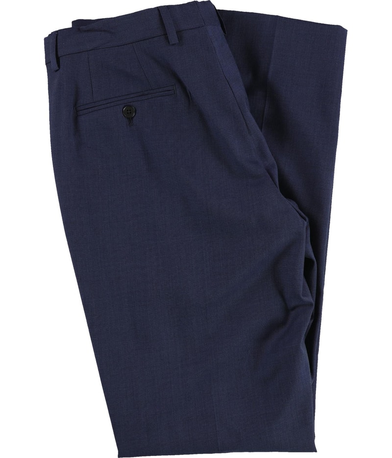 Armani Mens Textured Straight Leg Slacks Dress Pants