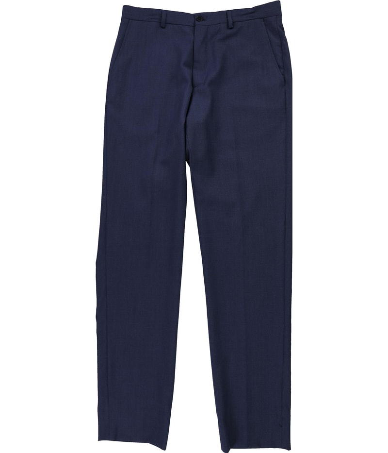 Armani Mens Textured Straight Leg Slacks Dress Pants
