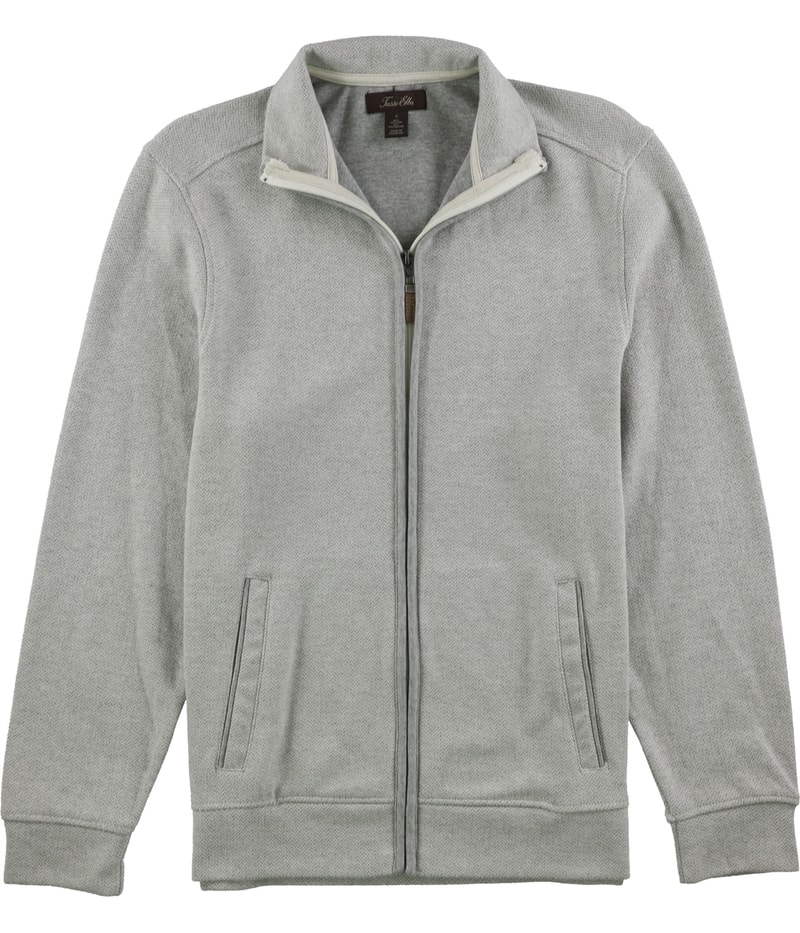 Tasso Elba Mens Herringbone Knit Sweater