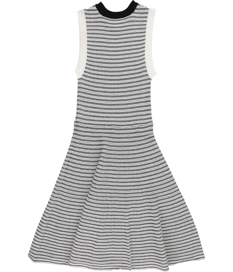 bar III Womens Striped Fit Flare Midi Dress