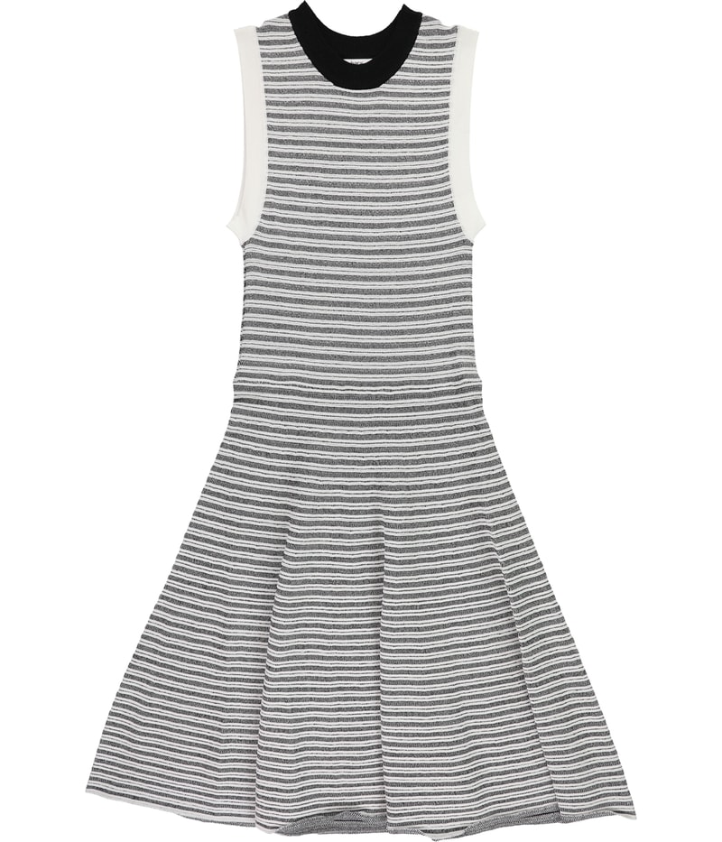 bar III Womens Striped Fit Flare Midi Dress