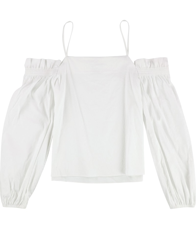 bar III Womens Cold Shoulder Knit Blouse
